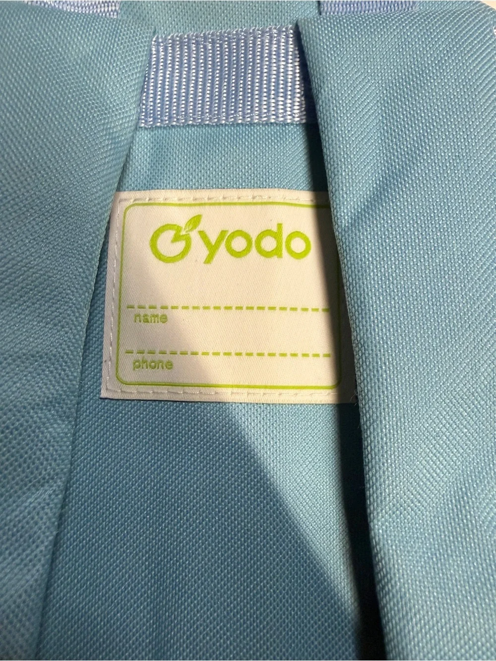Yodo‎ Shark Light Blue Kids Backpack with  Logo